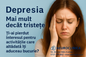 Depresia – femeie afectată de simptome, tratamente moderne prin neurofeedback și brain mapping la NeuroClinica