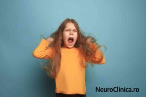 Copil impulsiv care își exprimă furia – ilustrație pentru impulsivitatea la copii